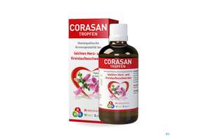 Sie sehen eine Packung Hws Corasan Tropfen 100ml, Produktbild: 01 Hws Corasan Tropfen 100ml, A-Nr.: 3175183 - 01