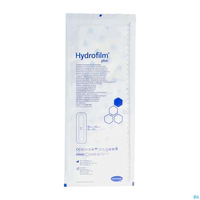 Sie sehen eine Packung Wundverband Hydrofilm/plus 10x 30cm 1st, Produktbild: 02 Wundverband Hydrofilm/plus 10x 30cm 1st, A-Nr.: 4261878 - 02