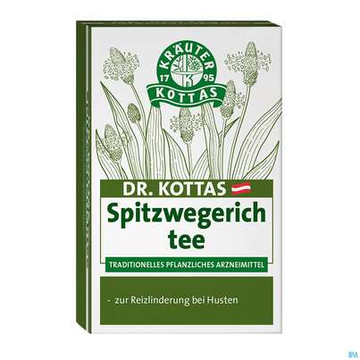 Sie sehen eine Packung Dr.Kottas Tee Spitzwegerich 20st, Produktbild: 01 Dr.Kottas Tee Spitzwegerich 20st, A-Nr.: 3886286 - 01