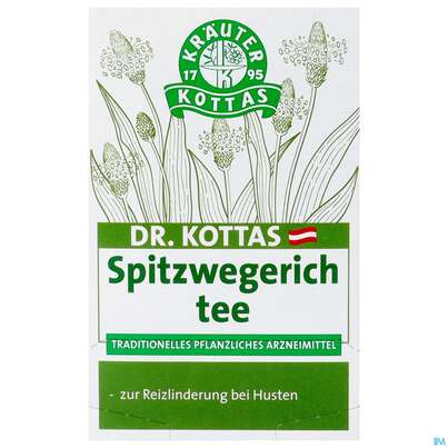 Sie sehen eine Packung Dr.Kottas Tee Spitzwegerich 20st, Produktbild: 03 Dr.Kottas Tee Spitzwegerich 20st, A-Nr.: 3886286 - 03