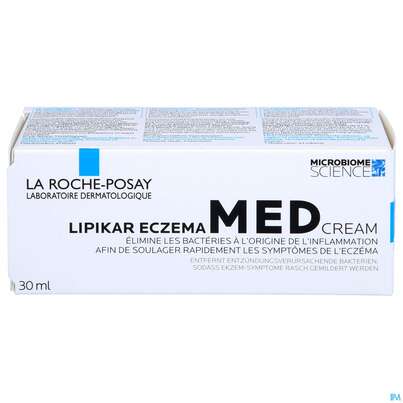 Sie sehen eine Packung La Roche Posay Lipikar Eczema Med Neurodermitis Md 30ml, Produktbild: 01 La Roche Posay Lipikar Eczema Med Neurodermitis Md 30ml, A-Nr.: 5462515 - 01
