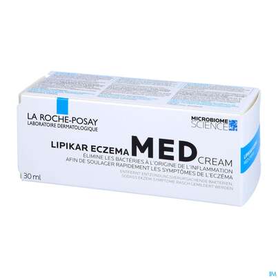 Sie sehen eine Packung La Roche Posay Lipikar Eczema Med Neurodermitis Md 30ml, Produktbild: 02 La Roche Posay Lipikar Eczema Med Neurodermitis Md 30ml, A-Nr.: 5462515 - 02