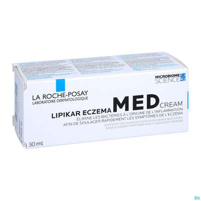 Sie sehen eine Packung La Roche Posay Lipikar Eczema Med Neurodermitis Md 30ml, Produktbild: 03 La Roche Posay Lipikar Eczema Med Neurodermitis Md 30ml, A-Nr.: 5462515 - 03