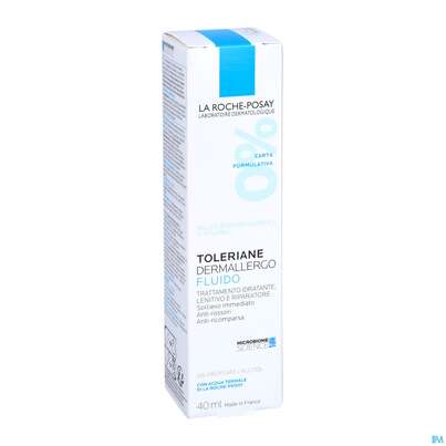 Sie sehen eine Packung La Roche Posay Gesichtspflege Toleriane/dermallergo Fluid 40ml, Produktbild: 02 La Roche Posay Gesichtspflege Toleriane/dermallergo Fluid 40ml, A-Nr.: 5462538 - 02