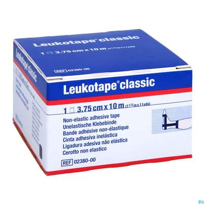 Sie sehen eine Packung Tape Leukotape Classic 10mx 3,75cm Schwarz 1st, Produktbild: 03 Tape Leukotape Classic 10mx 3,75cm Schwarz 1st, A-Nr.: 2743001 - 03