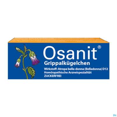 Sie sehen eine Packung Osanit Grippalkügelchen 7,5g, Produktbild: 01 Osanit Grippalkügelchen 7,5g, A-Nr.: 4455789 - 01