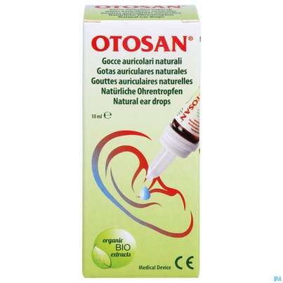 Sie sehen eine Packung Otosan Ohrentropfen 10ml, Produktbild: 01 Otosan Ohrentropfen 10ml, A-Nr.: 4274326 - 01