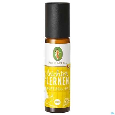 Sie sehen eine Packung Primavera Duft Roll-on Bio Leichter Lernen 10ml, Produktbild: 02 Primavera Duft Roll-on Bio Leichter Lernen 10ml, A-Nr.: 5082244 - 02
