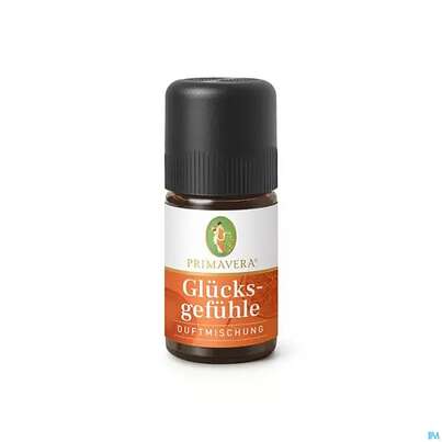 Sie sehen eine Packung Primavera Duftmischung Gluecksgefuehle 5ml, Produktbild: 01 Primavera Duftmischung Gluecksgefuehle 5ml, A-Nr.: 5344520 - 01