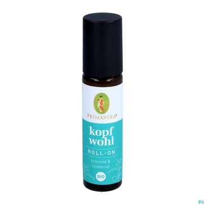 Sie sehen eine Packung Primavera Kopfwohl Roll-on Bio 10ml, Produktbild: 03 Primavera Kopfwohl Roll-on Bio 10ml, A-Nr.: 5082209 - 03