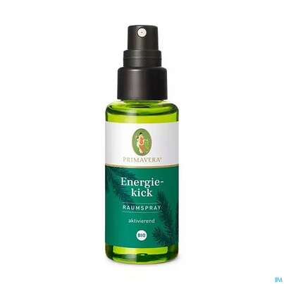 Sie sehen eine Packung Primavera Raumspray Energiekick Bio 50ml, Produktbild: 01 Primavera Raumspray Energiekick Bio 50ml, A-Nr.: 5344603 - 01