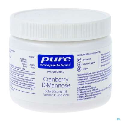 Sie sehen eine Packung Pure Encapsulations Cranberry D-mannose 37g, Produktbild: 04 Pure Encapsulations Cranberry D-mannose 37g, A-Nr.: 5218436 - 04