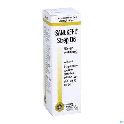 Sie sehen eine Packung Sanukehl Strep Tropfen D6 10ml, Produktbild: 03 Sanukehl Strep Tropfen D6 10ml, A-Nr.: 2395132 - 03