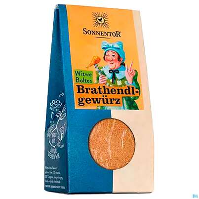 Sie sehen eine Packung Sonnentor Gewuerzmischung/bio Brathendl Witwe Boltes 00763 35g, Produktbild: 03 Sonnentor Gewuerzmischung/bio Brathendl Witwe Boltes 00763 35g, A-Nr.: 3972442 - 03