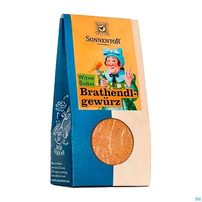 Sie sehen eine Packung Sonnentor Gewuerzmischung/bio Brathendl Witwe Boltes 00763 35g, Produktbild: 04 Sonnentor Gewuerzmischung/bio Brathendl Witwe Boltes 00763 35g, A-Nr.: 3972442 - 04