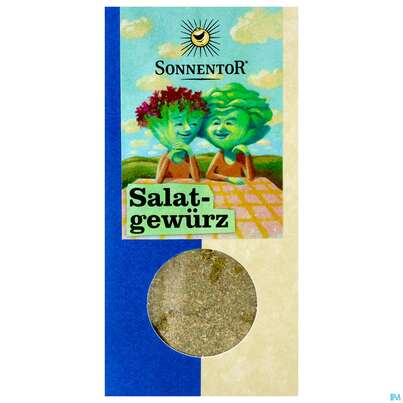 Sie sehen eine Packung Sonnentor Gewuerzmischung/bio Salat Gemahlen 00310 35g, Produktbild: 01 Sonnentor Gewuerzmischung/bio Salat Gemahlen 00310 35g, A-Nr.: 3739467 - 01