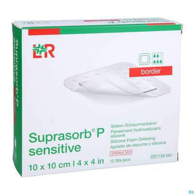 Sie sehen eine Packung Suprasorb/p Sen B 10x10cm 10st, Produktbild: 05 Suprasorb/p Sen B 10x10cm 10st, A-Nr.: 5136075 - 05