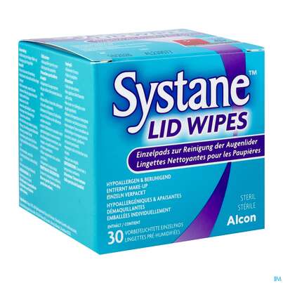 Sie sehen eine Packung Systane Lidwipes Augenlidreinigungspads 30st, Produktbild: 02 Systane Lidwipes Augenlidreinigungspads 30st, A-Nr.: 4261909 - 02