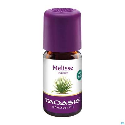 Sie sehen eine Packung Taoasis Melissenöl Indicum Bio 5ml, Produktbild: 01 Taoasis Melissenöl Indicum Bio 5ml, A-Nr.: 4910940 - 01