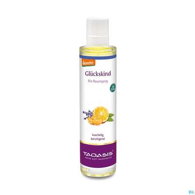 Sie sehen eine Packung Taoasis Raumspray Glueckskind Bio 50ml, Produktbild: 01 Taoasis Raumspray Glueckskind Bio 50ml, A-Nr.: 5576354 - 01