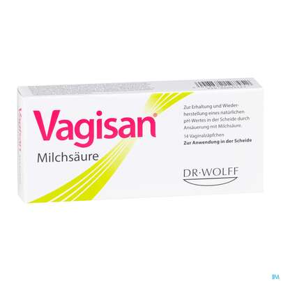 Sie sehen eine Packung Vagisan Milchsaeure Vaginalzaepfchen 14st, Produktbild: 03 Vagisan Milchsaeure Vaginalzaepfchen 14st, A-Nr.: 5814836 - 03