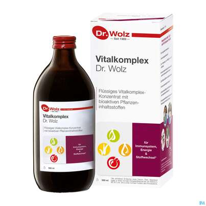Sie sehen eine Packung Vitalkomplex Dr.wolz Vitalstoff Konzentrat Nr 60545 500ml, Produktbild: 06 Vitalkomplex Dr.wolz Vitalstoff Konzentrat Nr 60545 500ml, A-Nr.: 4297729 - 06