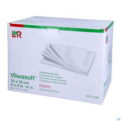 Vlieskompressen Vliwasoft 6fach Steril 10x 10cm 100st, A-Nr.: 1372761 - 02