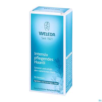 Sie sehen eine Packung Weleda Haaroel Intensiv Pflegend 50ml, Produktbild: 02 Weleda Haaroel Intensiv Pflegend 50ml, A-Nr.: 4115987 - 02