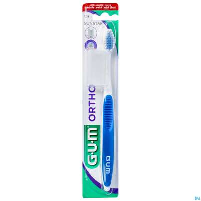 Sie sehen eine Packung Zahnbuersten Gum Ortho V-form Weich Nr 12 1st, Produktbild: 01 Zahnbuersten Gum Ortho V-form Weich Nr 12 1st, A-Nr.: 3115608 - 01