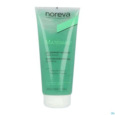 Sie sehen eine Packung Noreva Matidiane Reinigungsgel 200ml, Produktbild: 02 Noreva Matidiane Reinigungsgel 200ml, A-Nr.: 3473006 - 02