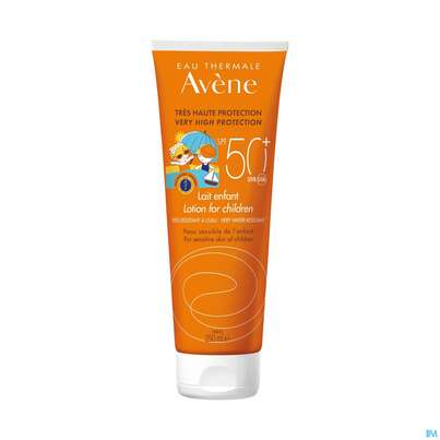 Sie sehen eine Packung Avène Kinder-sonnenmilch Spf 50+ 250ml, Produktbild: 04 Avène Kinder-sonnenmilch Spf 50+ 250ml, A-Nr.: 4310625 - 04
