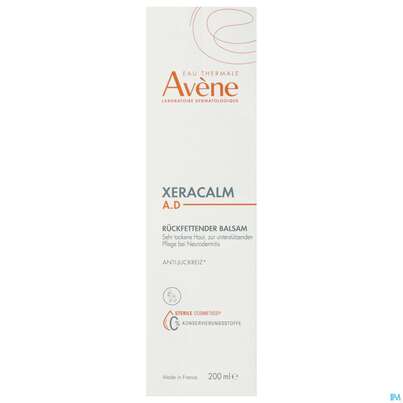 Sie sehen eine Packung Avene Xeracalm/a.d/defi Rueckfettender Balsam 200ml, Produktbild: 01 Avene Xeracalm/a.d/defi Rueckfettender Balsam 200ml, A-Nr.: 4942874 - 01
