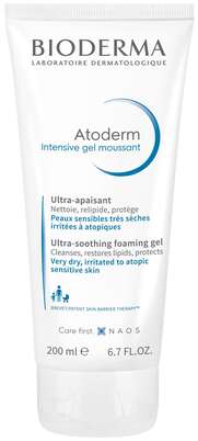 Sie sehen eine Packung Bioderma Atoderm Intensive Gel Moussant, Produktbild: 01 Bioderma Atoderm Intensive Gel Moussant, A-Nr.: 4385959 - 01