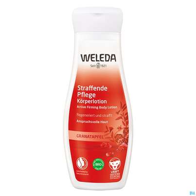 Sie sehen eine Packung Weleda Granatapfel Straffende Pflege Koerperlotion 200ml, Produktbild: 02 Weleda Granatapfel Straffende Pflege Koerperlotion 200ml, A-Nr.: 3694983 - 02