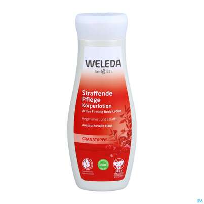 Sie sehen eine Packung Weleda Granatapfel Straffende Pflege Koerperlotion 200ml, Produktbild: 04 Weleda Granatapfel Straffende Pflege Koerperlotion 200ml, A-Nr.: 3694983 - 04
