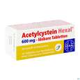Sie sehen eine Packung Acetylcystein-hexal Lösbare Tabl 600mg 10st, Produktbild: 02 Acetylcystein-hexal Lösbare Tabl 600mg 10st, A-Nr.: 3771689 - 02