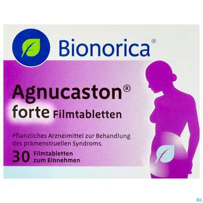 Sie sehen eine Packung Agnucaston Filmtabl Forte 30st, Produktbild: 01 Agnucaston Filmtabl Forte 30st, A-Nr.: 5504165 - 01