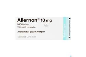 Sie sehen eine Packung Allernon Tabl 10mg 30st, Produktbild: 01 Allernon Tabl 10mg 30st, A-Nr.: 2440683 - 01