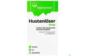 Sie sehen eine Packung Alpinamed Hustenloeser Sirup 100ml, Produktbild: 01 Alpinamed Hustenloeser Sirup 100ml, A-Nr.: 3519406 - 01