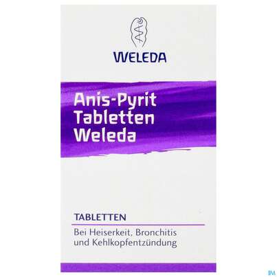 Sie sehen eine Packung Anis-pyrit Tabl Weleda 80st, Produktbild: 01 Anis-pyrit Tabl Weleda 80st, A-Nr.: 4113801 - 01