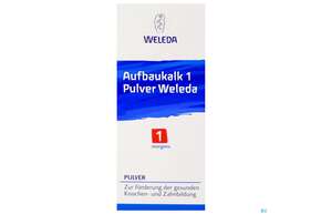 Sie sehen eine Packung Aufbaukalk Pulver 1 Weleda 45g, Produktbild: 01 Aufbaukalk Pulver 1 Weleda 45g, A-Nr.: 4294607 - 01