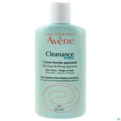 Sie sehen eine Packung Avene Cleanance Hydra/reinigungscreme Seifenfrei 200ml, Produktbild: 01 Avene Cleanance Hydra/reinigungscreme Seifenfrei 200ml, A-Nr.: 3137484 - 01