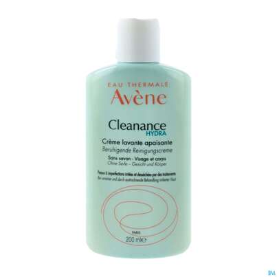 Sie sehen eine Packung Avene Cleanance Hydra/reinigungscreme Seifenfrei 200ml, Produktbild: 02 Avene Cleanance Hydra/reinigungscreme Seifenfrei 200ml, A-Nr.: 3137484 - 02