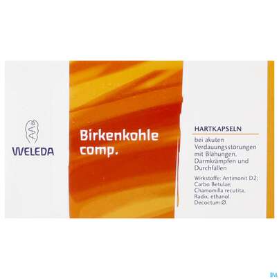 Sie sehen eine Packung Birkenkohle Cp-weleda Kapseln 20st, Produktbild: 01 Birkenkohle Cp-weleda Kapseln 20st, A-Nr.: 3576485 - 01