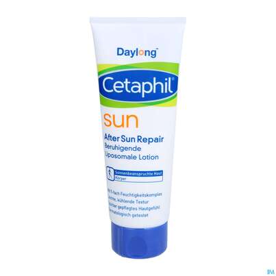 Sie sehen eine Packung Sonnenprodukte Cetaphil Sun Daylong Liposomale Lotion After Sun 100ml, Produktbild: 06 Sonnenprodukte Cetaphil Sun Daylong Liposomale Lotion After Sun 100ml, A-Nr.: 5129796 - 06