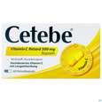 Sie sehen eine Packung Cetebe Vitamin C -retard Kapseln 500mg 60st, Produktbild: 01 Cetebe Vitamin C -retard Kapseln 500mg 60st, A-Nr.: 1334022 - 01
