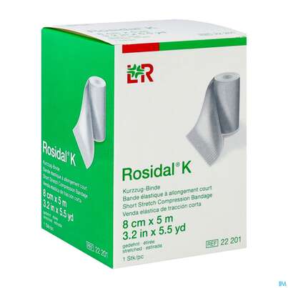 Sie sehen eine Packung Elastische Binden Rosidal Hautfarben Kraeftig 5mx 8cm 1st, Produktbild: 02 Elastische Binden Rosidal Hautfarben Kraeftig 5mx 8cm 1st, A-Nr.: 0278089 - 02