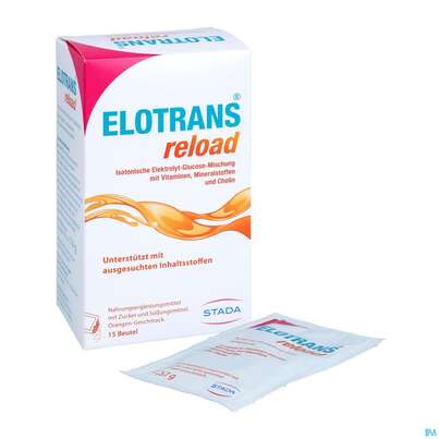 Elotrans Reload Pulver Orange Beute 15st, A-Nr.: 5724406 - 07