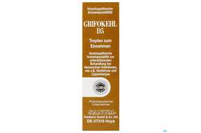 Sie sehen eine Packung Grifokehl D 5 Tropfen 10ml, Produktbild: 01 Grifokehl D 5 Tropfen 10ml, A-Nr.: 2403618 - 01