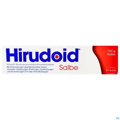 Sie sehen eine Packung Hirudoid Salbe 100g, Produktbild: 01 Hirudoid Salbe 100g, A-Nr.: 0067180 - 01